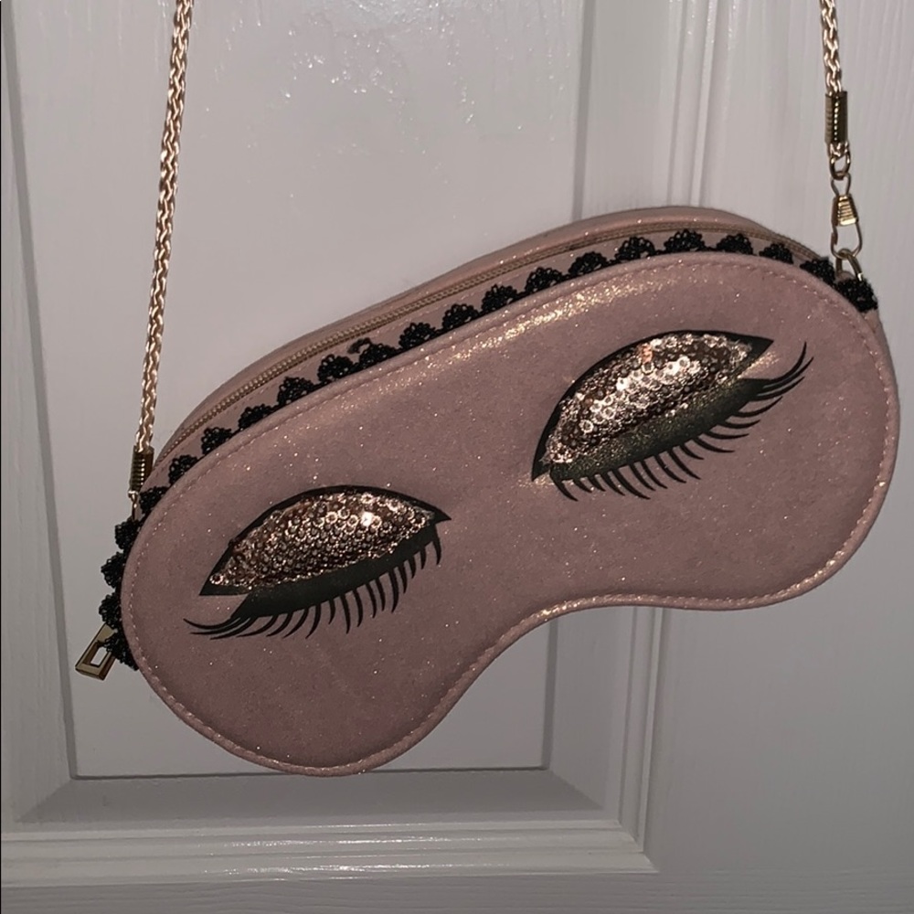 Rose gold handbag